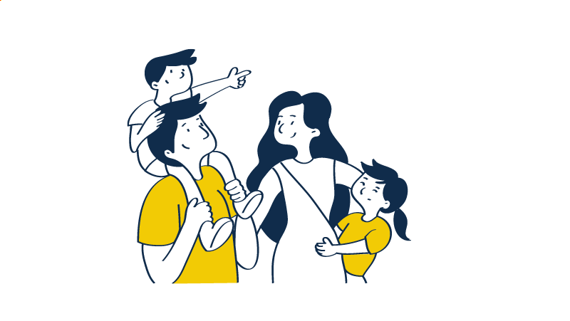 Una familia que comprende la importancia de los seguros, es una familia feliz
