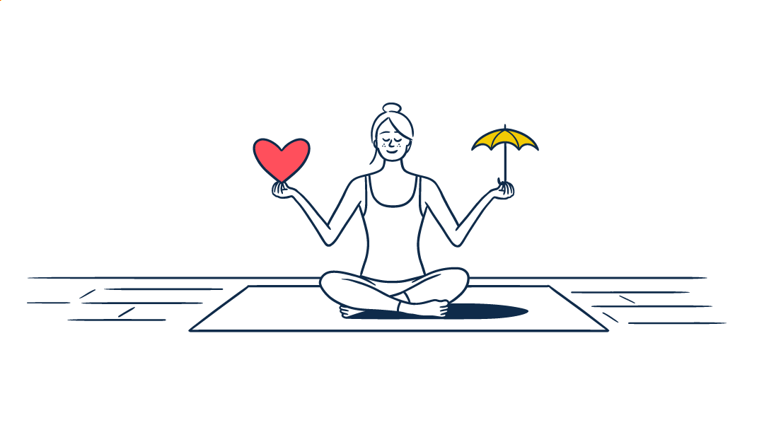 Una mujer que ahorra y se protege